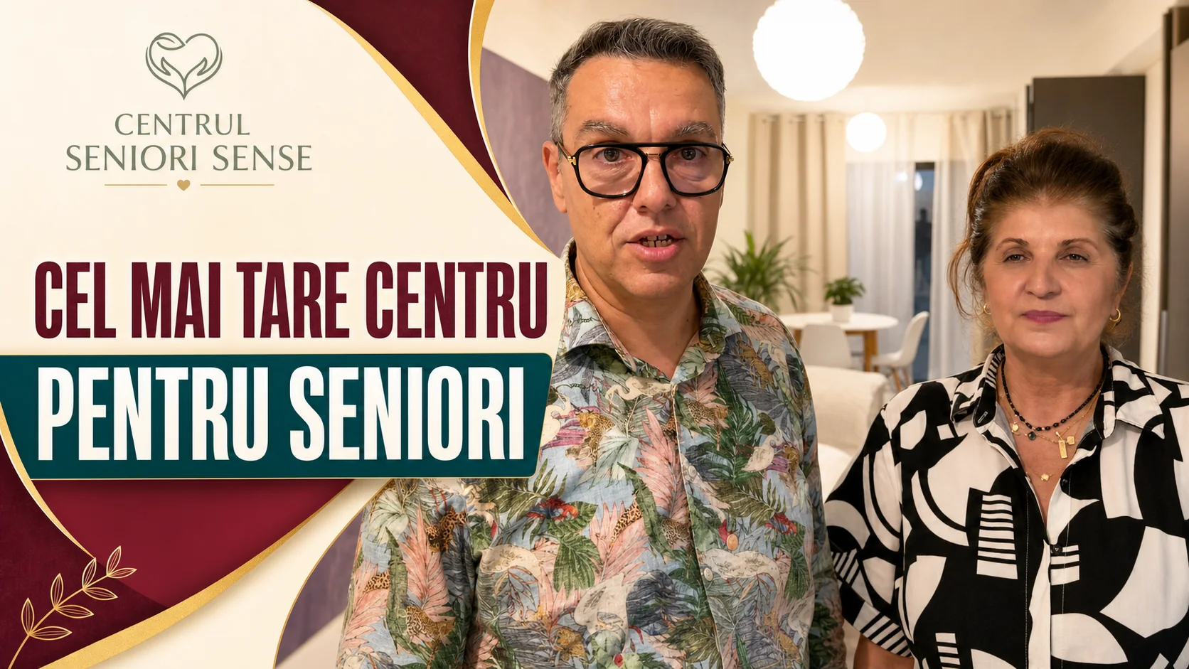 Cristi Brancu and Simona Oprea at Centrul Seniori Sense